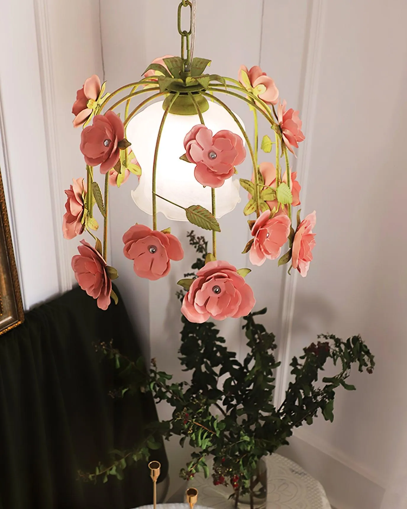 Romantische Flowers Pendant Lamp 13.7″- 47.2″