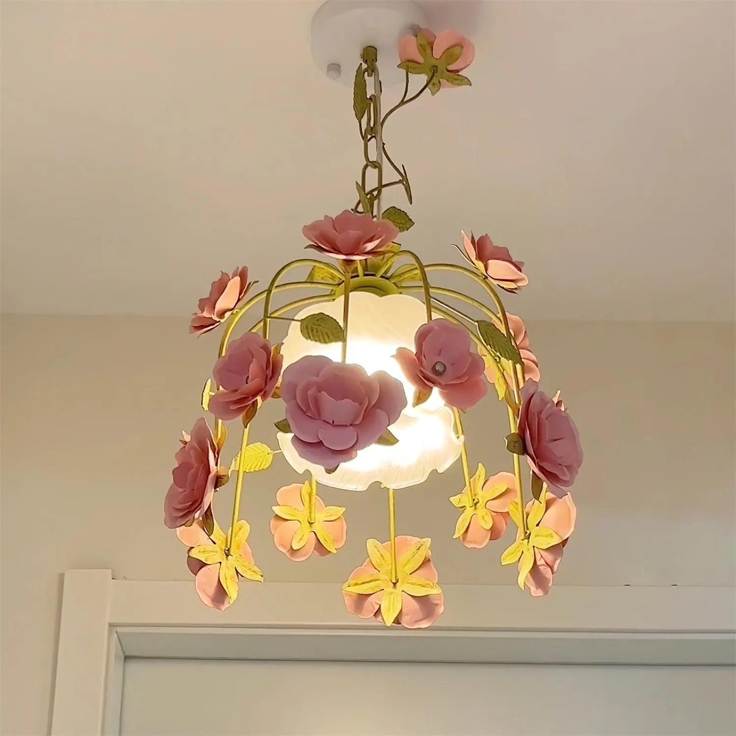 Romantische Flowers Pendant Lamp 13.7″- 47.2″