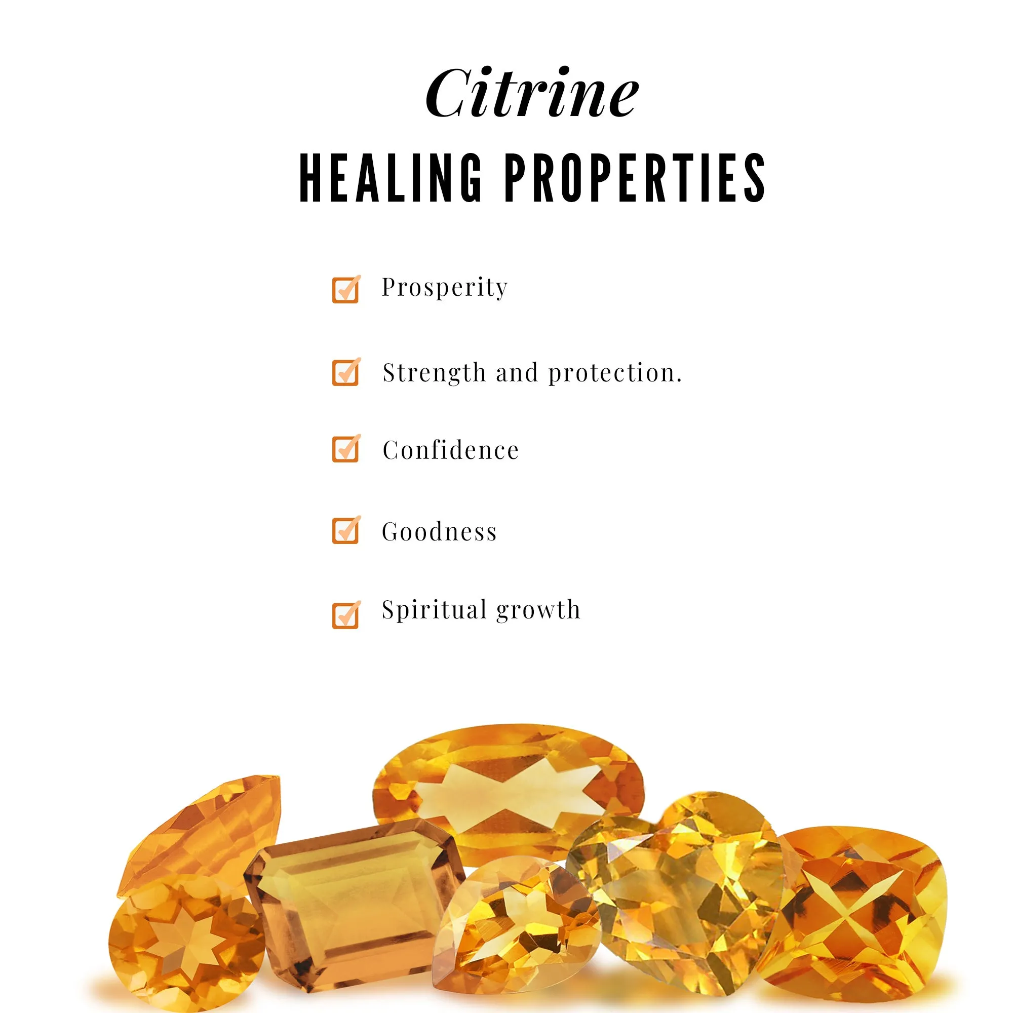 Round Shape Citrine Designer Engagement Ring with Diamond Side Stones