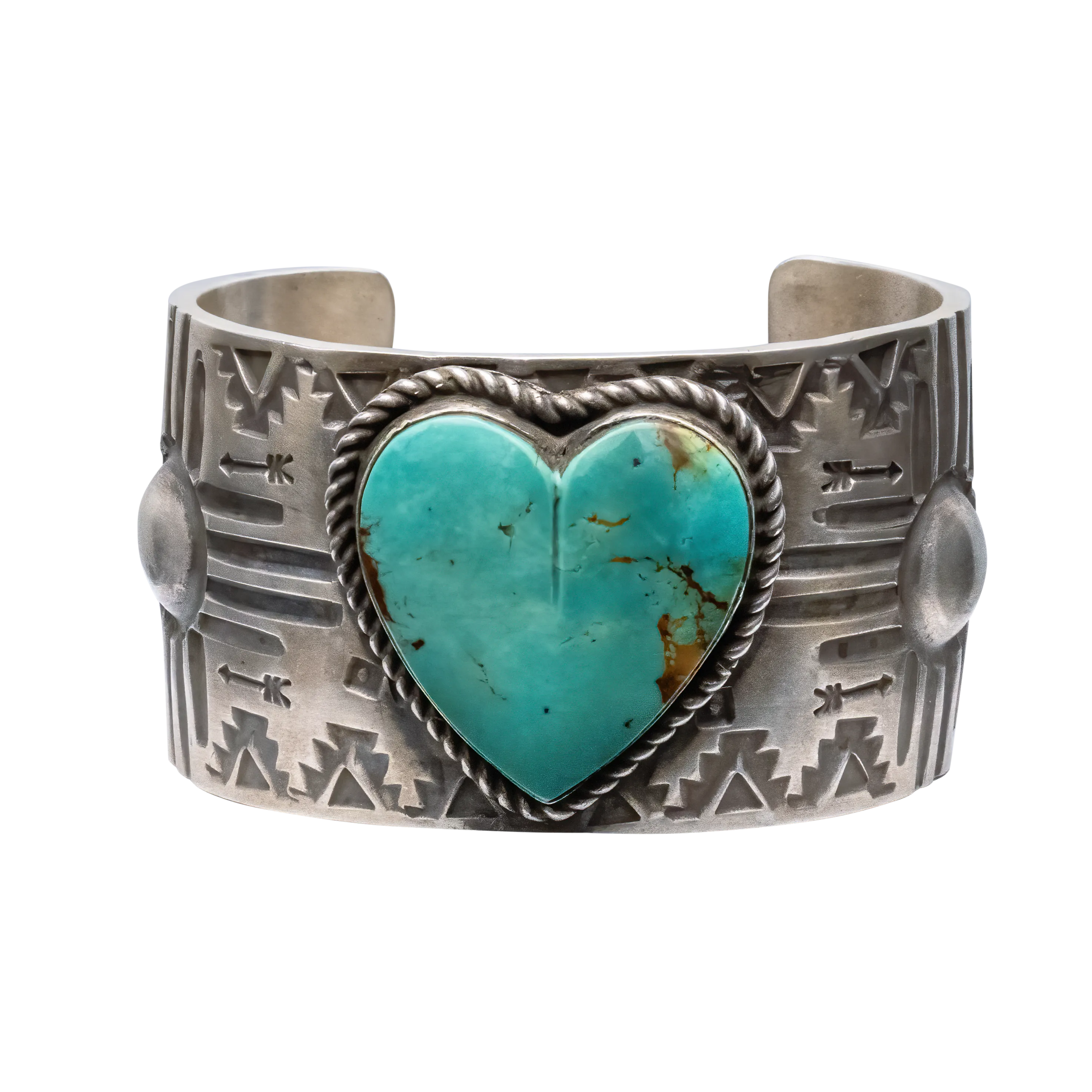 Royston Turquoise Heart Cuff | Ronnie Willie