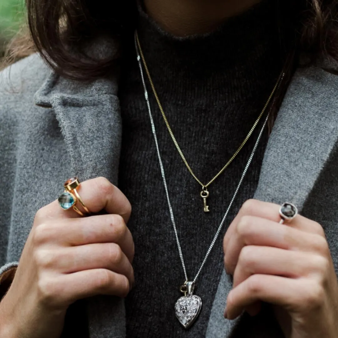 Rutilated Quartz Cocktail Ring | Gold