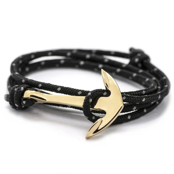 Silver Alloy Anchor Bracelet