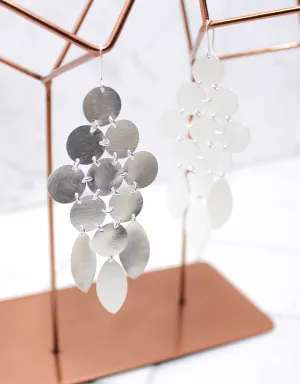 Silver Luxury Chandelier Earrings