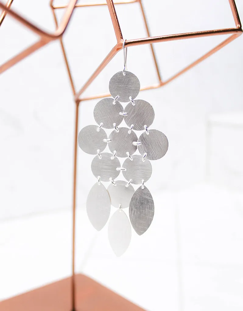 Silver Luxury Chandelier Earrings