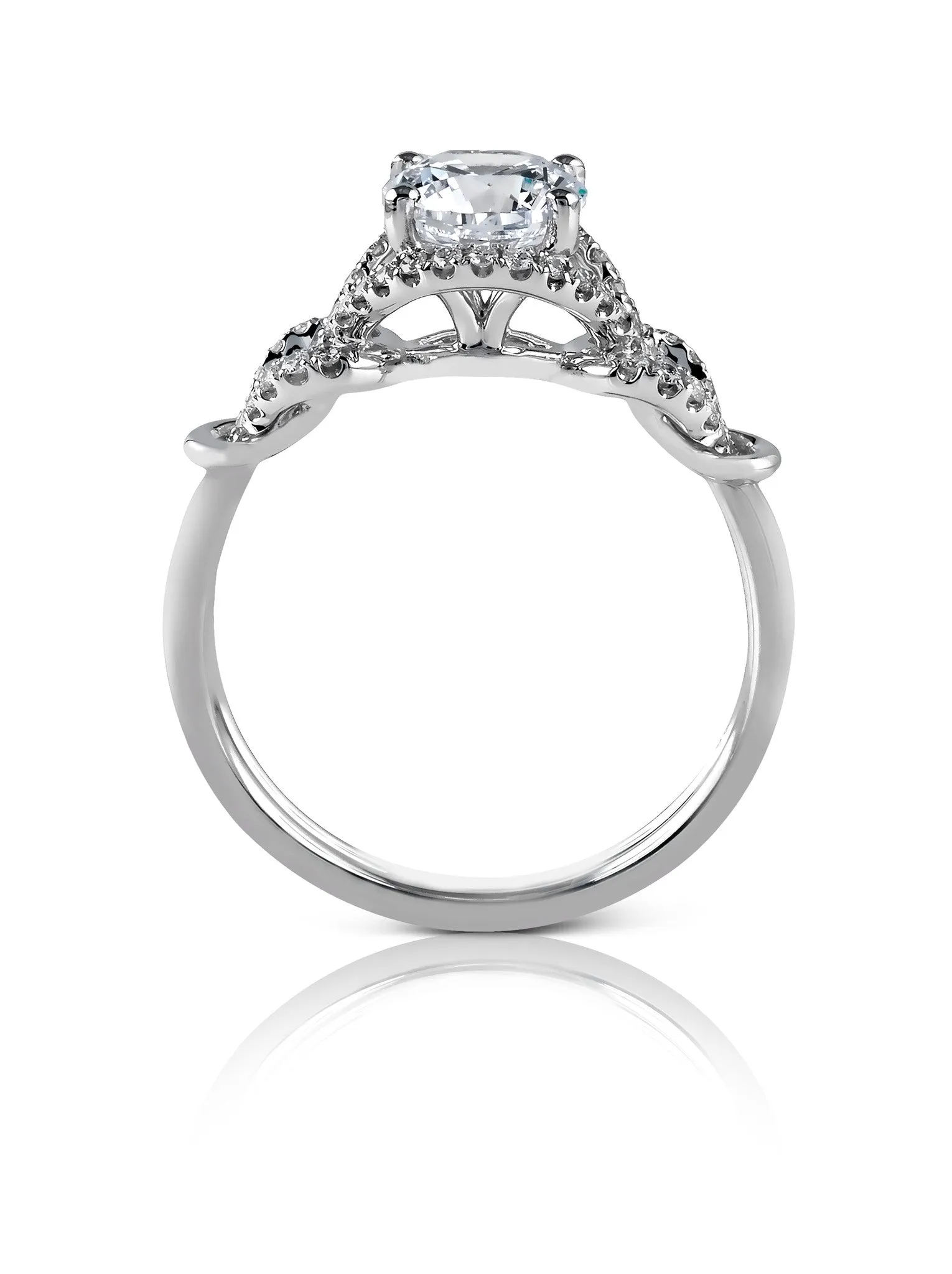 Simon G White Gold Engagement Mounting