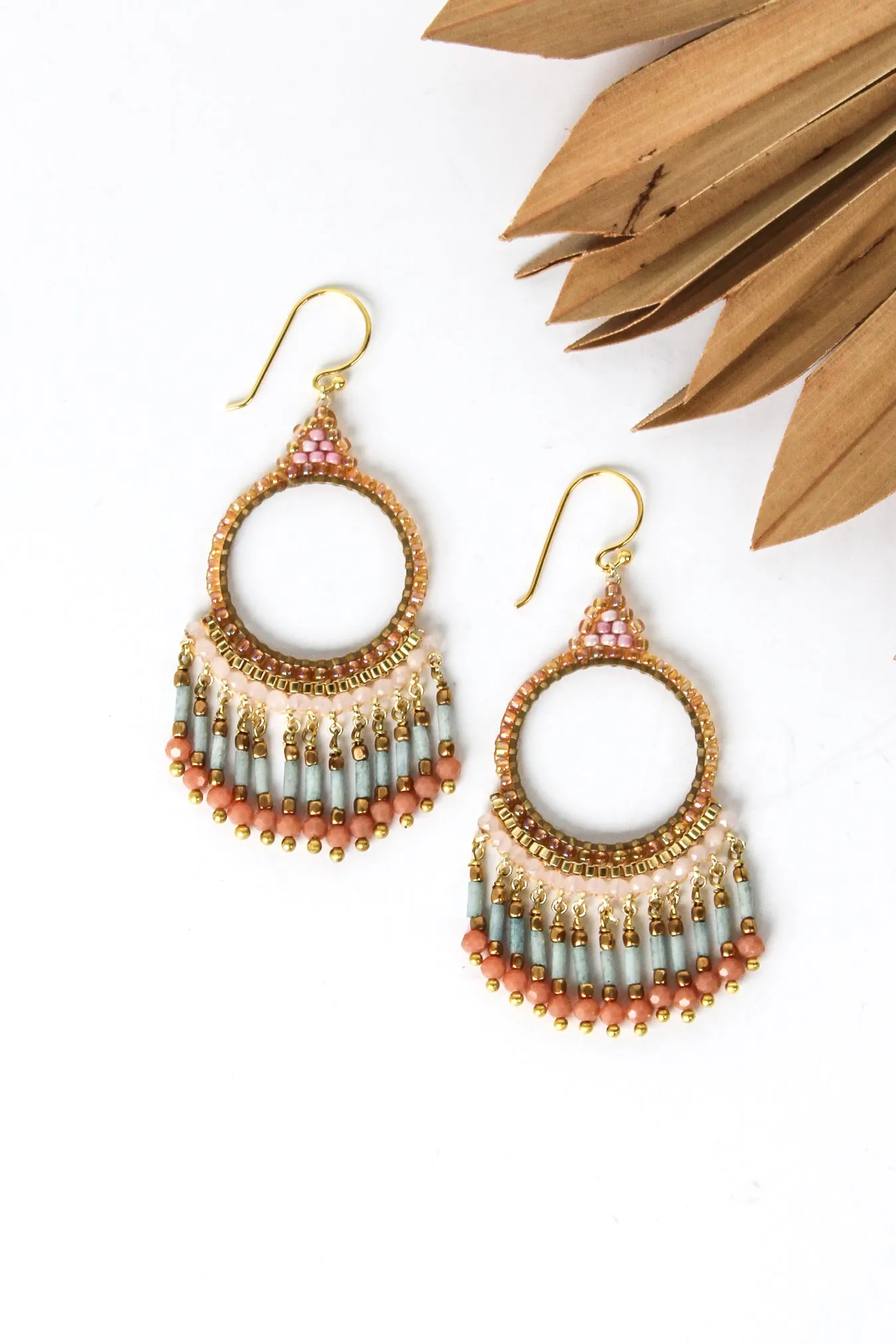 Sm Thai Round Chandelier Earrings