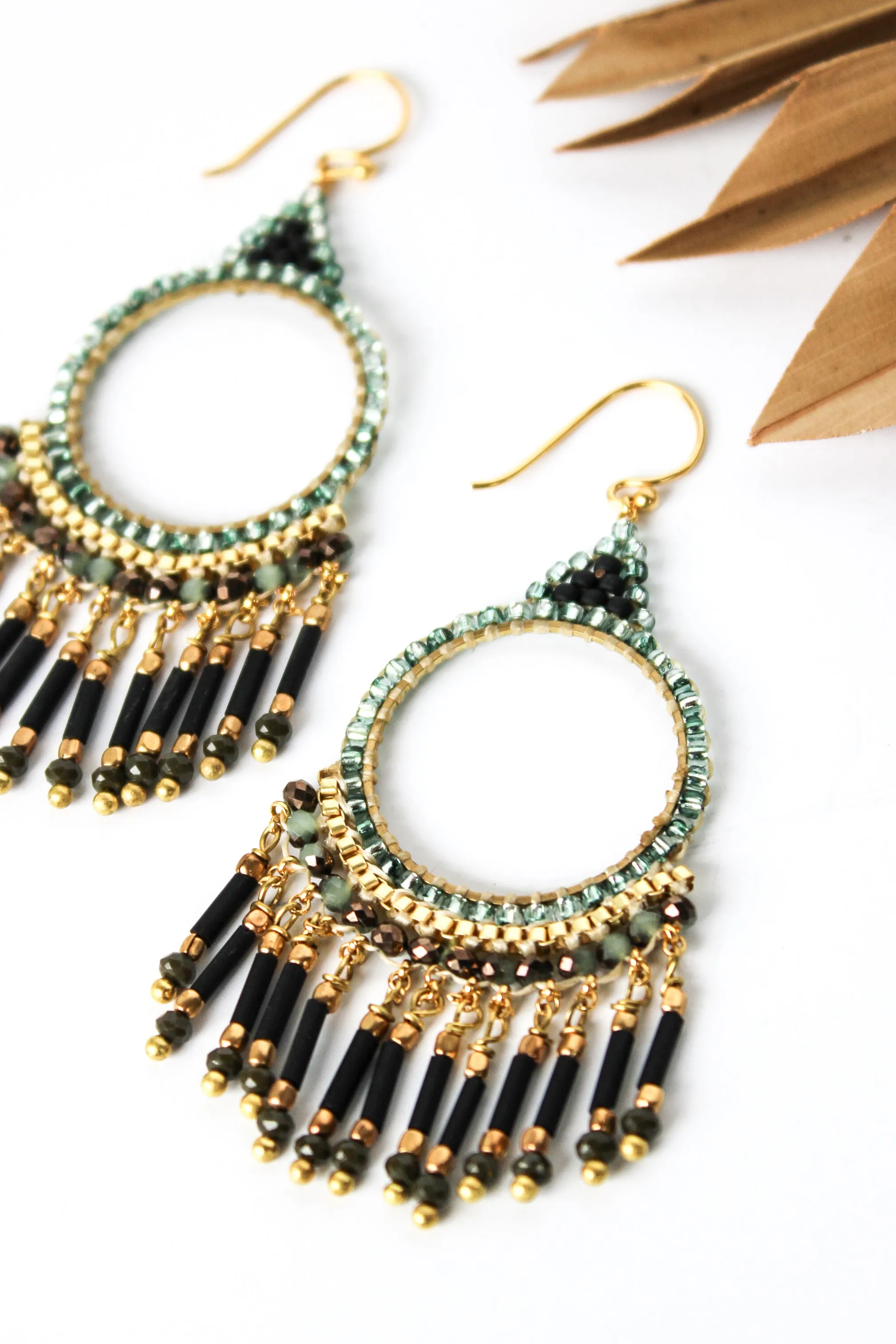 Sm Thai Round Chandelier Earrings