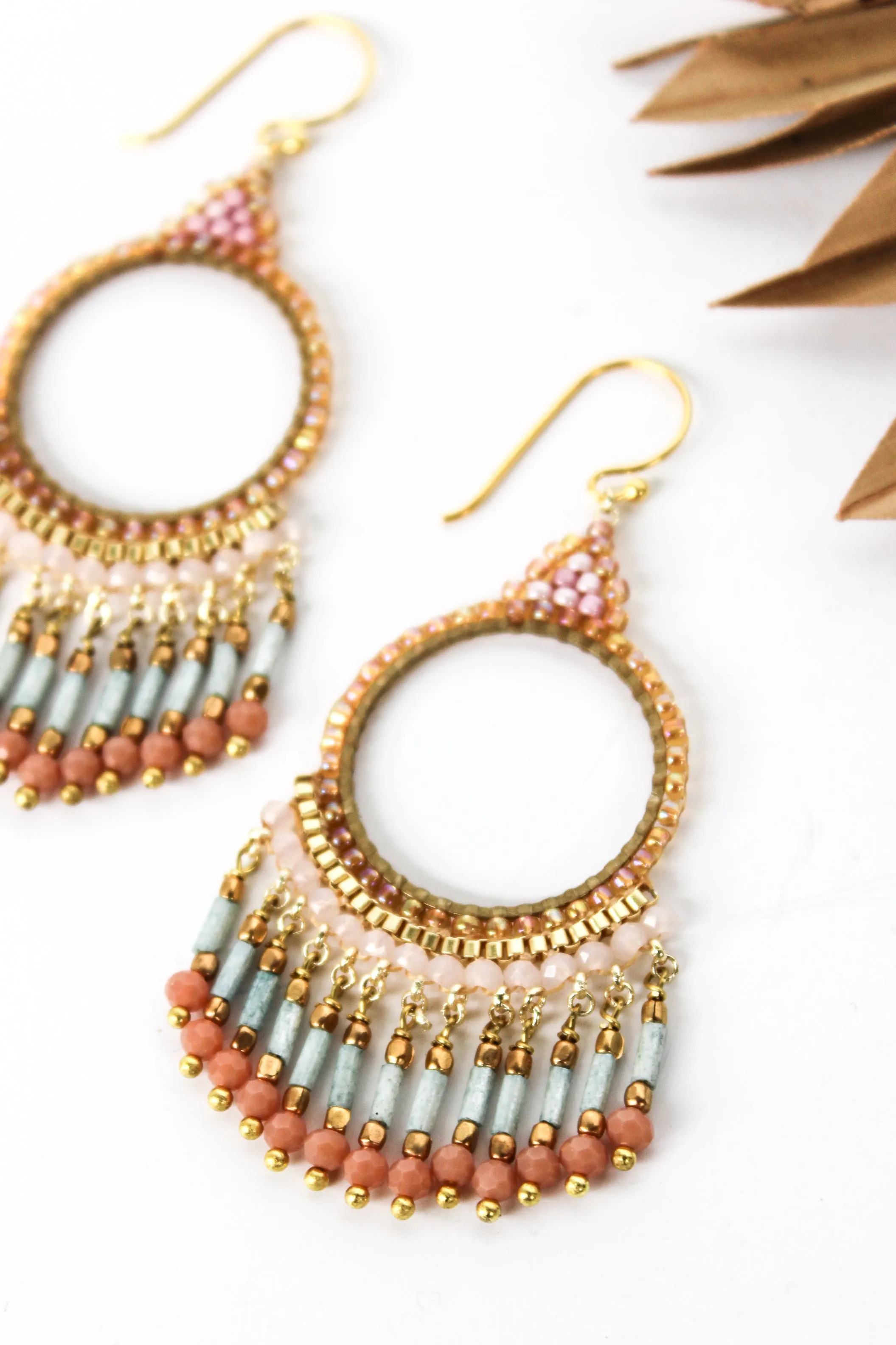 Sm Thai Round Chandelier Earrings