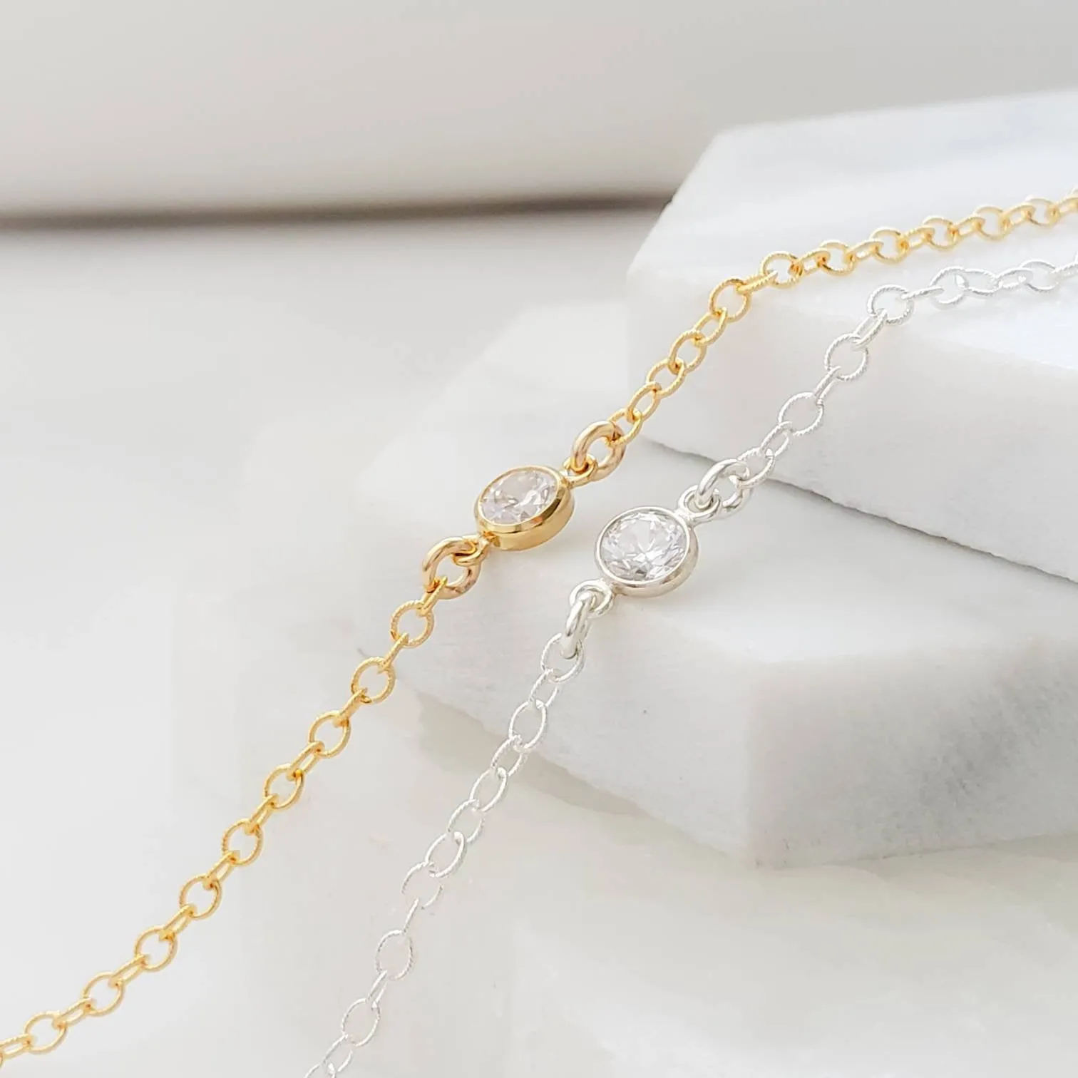 Solitaire Diamond CZ Bracelet