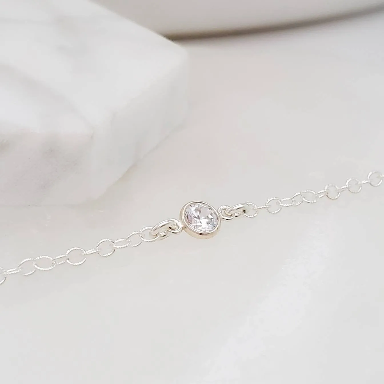 Solitaire Diamond CZ Bracelet