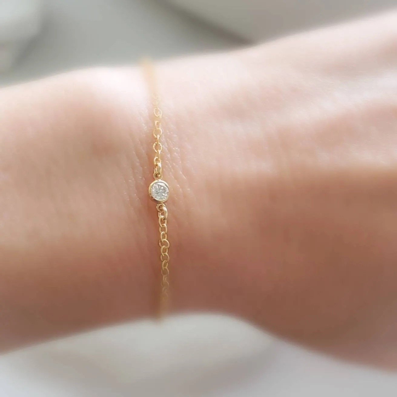Solitaire Diamond CZ Bracelet