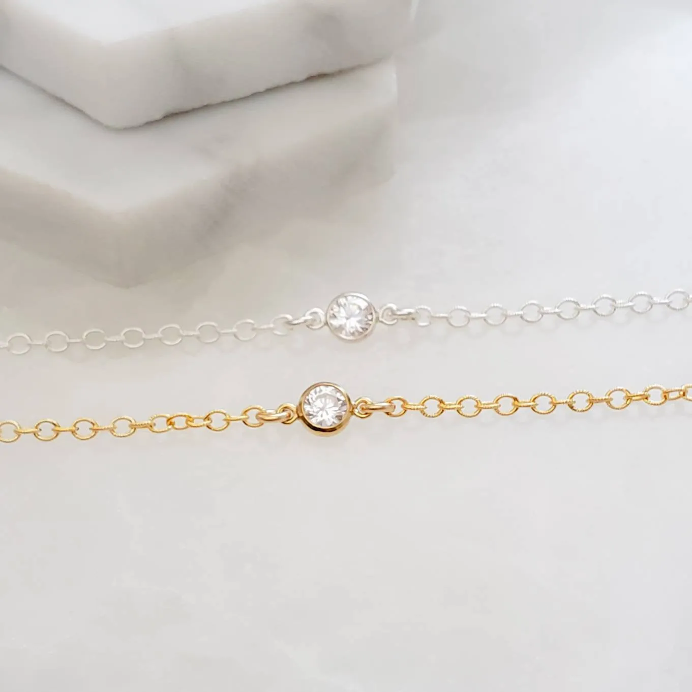 Solitaire Diamond CZ Bracelet
