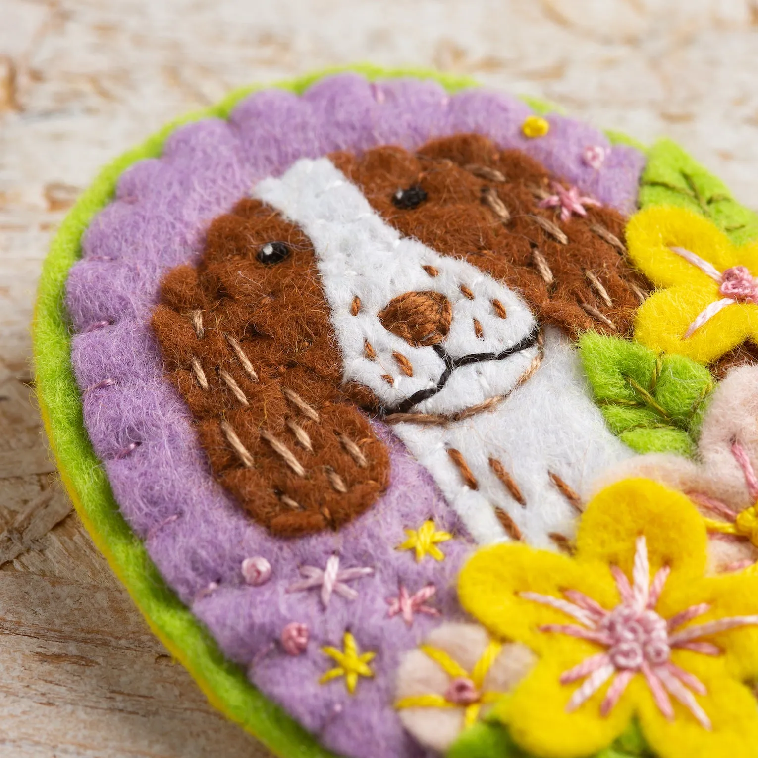 Springer Spaniel Felt Craft Brooch Kit