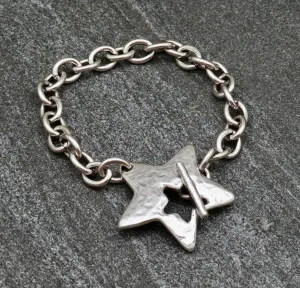 'Star in Front' Bracelet - Silver