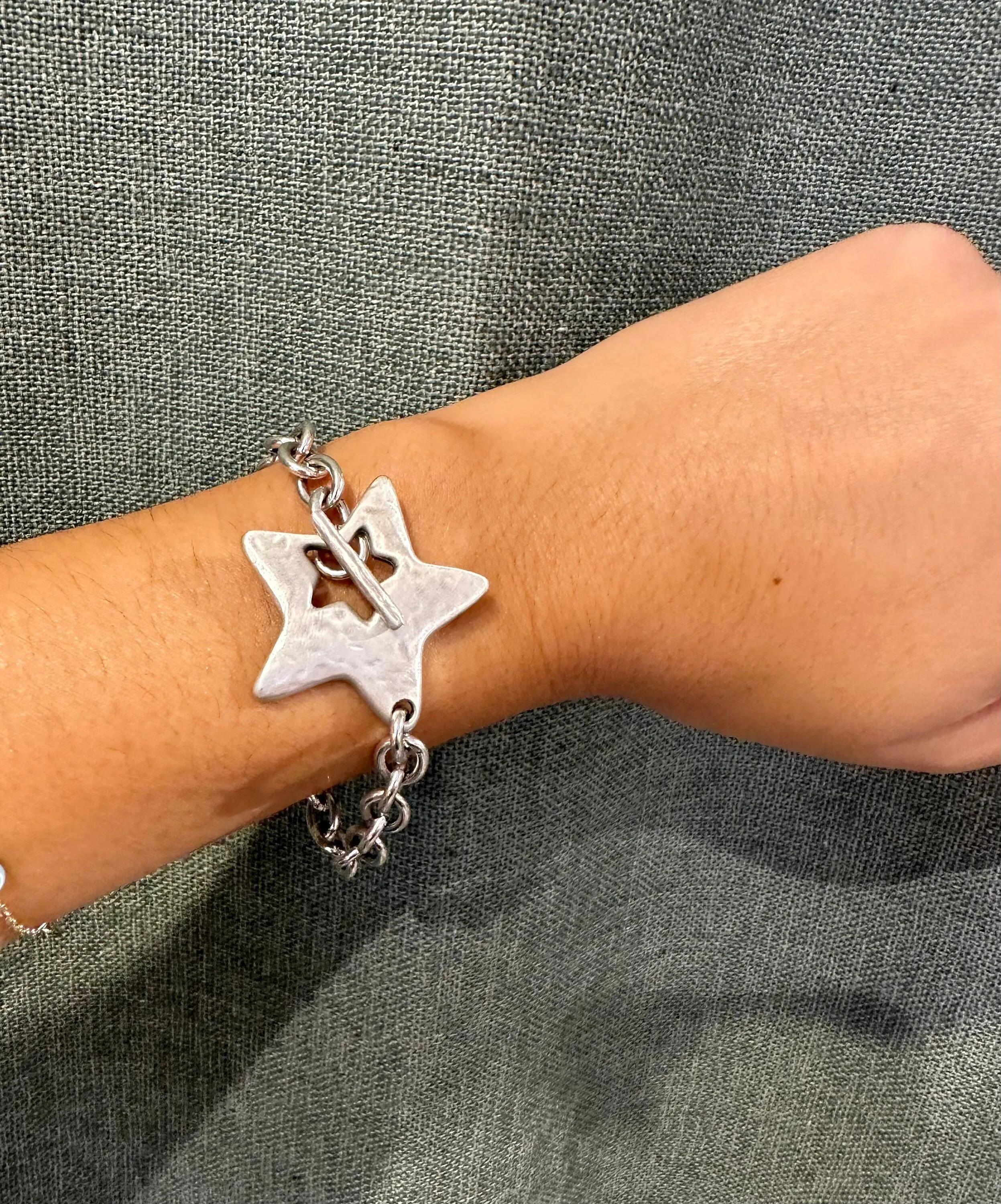 'Star in Front' Bracelet - Silver