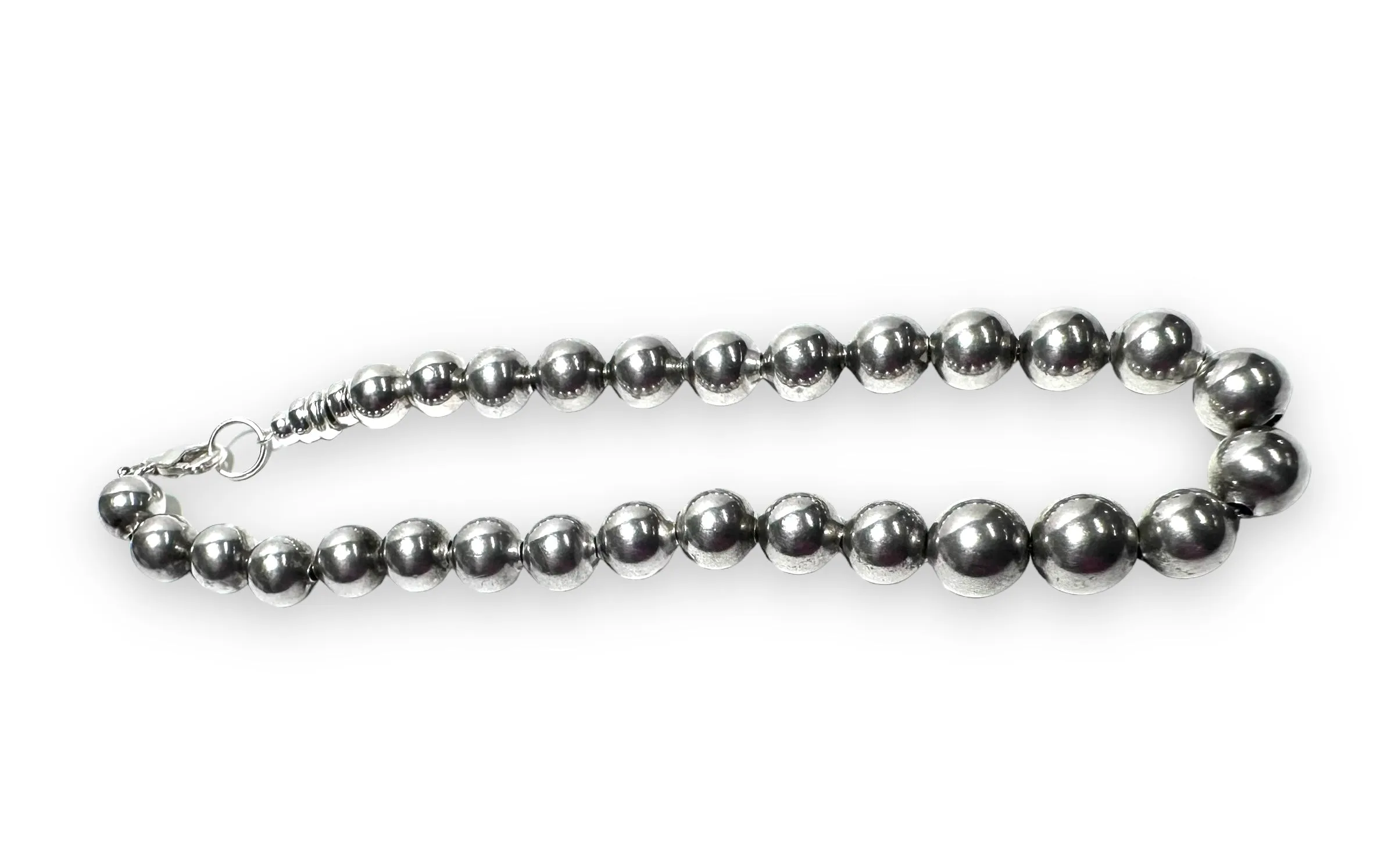 Sterling Silver Beaded Bracelet