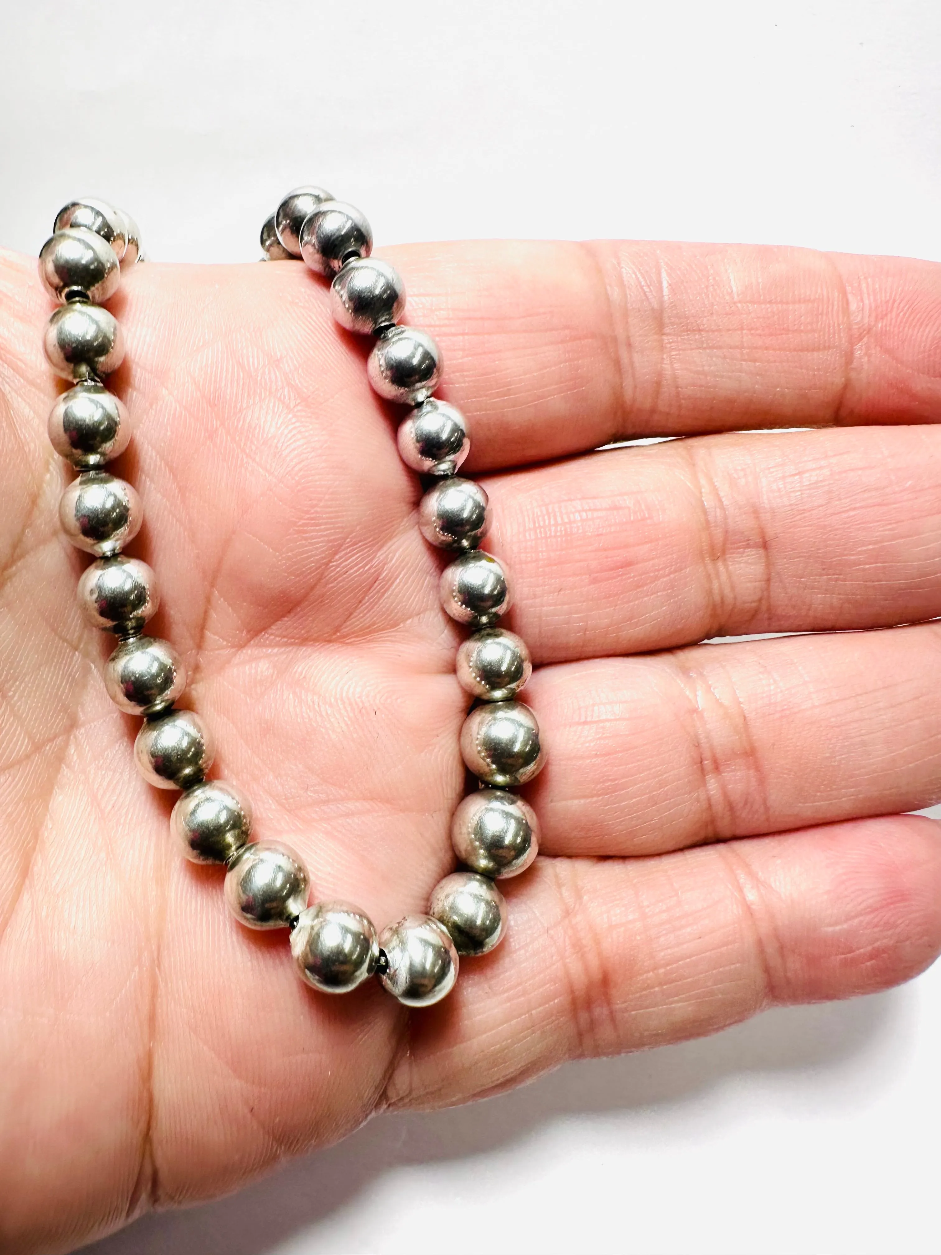 Sterling Silver Beaded Bracelet