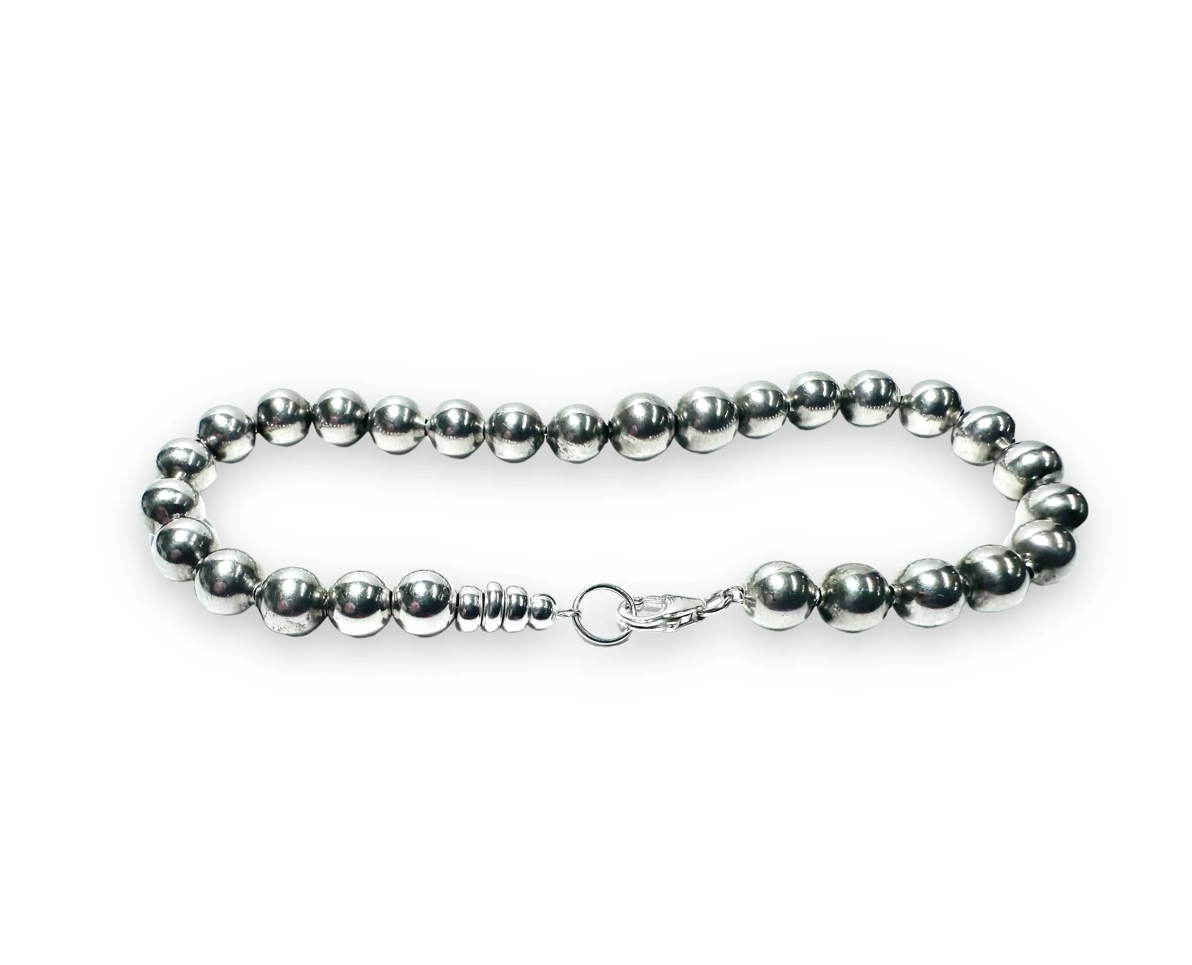 Sterling Silver Beaded Bracelet