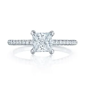 Tacori Petite Crescent Platinum Engagement Ring HT254515PR55