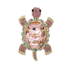 TEEK - Turtle Rhinestone Brooch