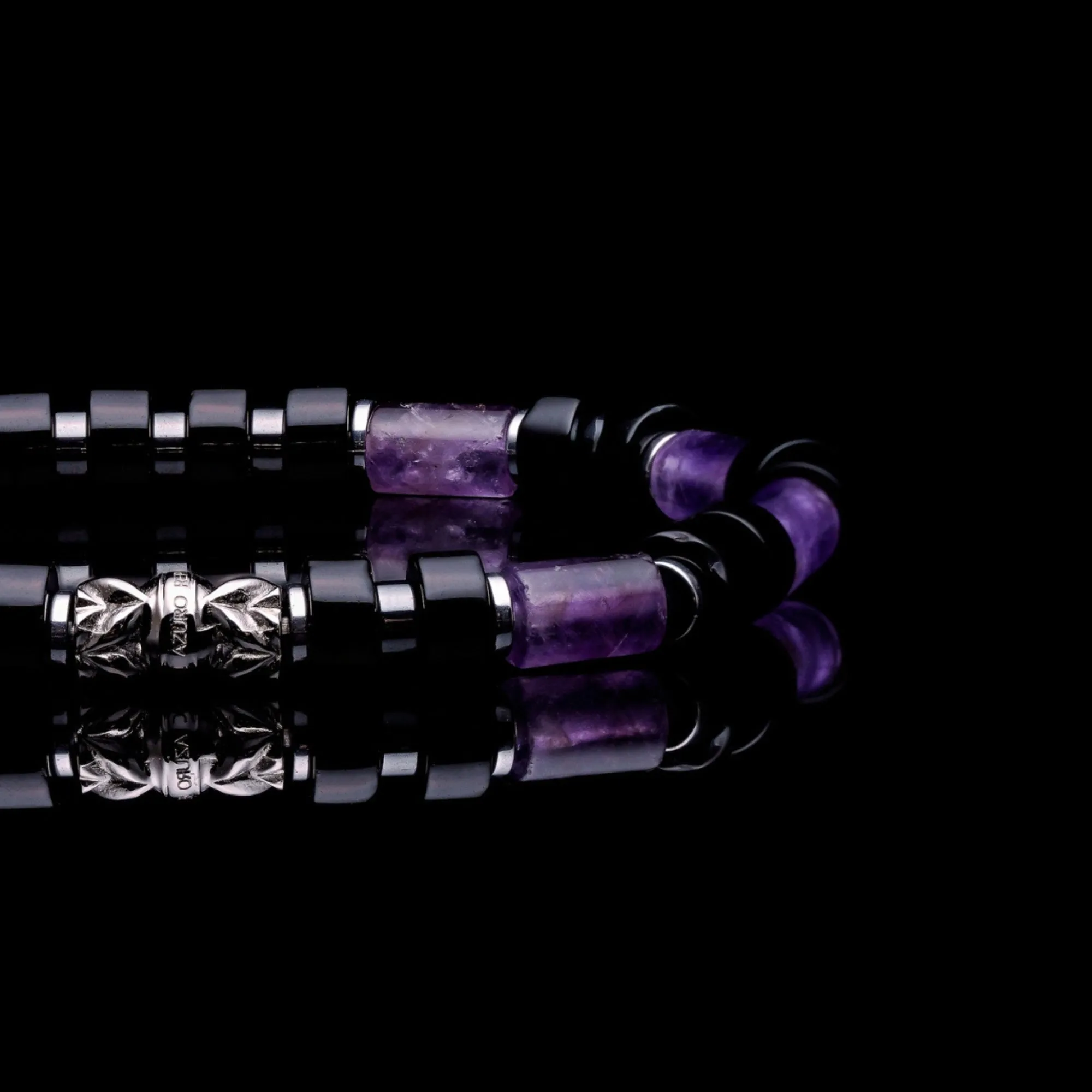The Purple Heart | Amethyst Beaded Bracelet
