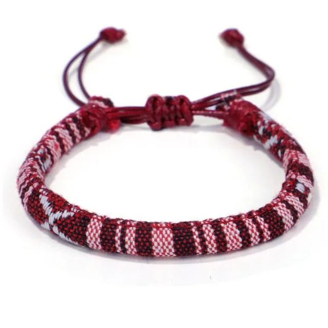 Thread Rope Bracelet | Woven Bracelet | Friendship Bracelet | Colorful Handmade Thread Bracelet | Unisex Bracelet | Ethnic Thread Bracelet