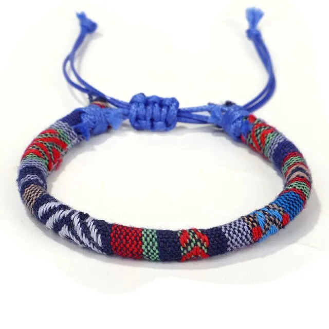 Thread Rope Bracelet | Woven Bracelet | Friendship Bracelet | Colorful Handmade Thread Bracelet | Unisex Bracelet | Ethnic Thread Bracelet