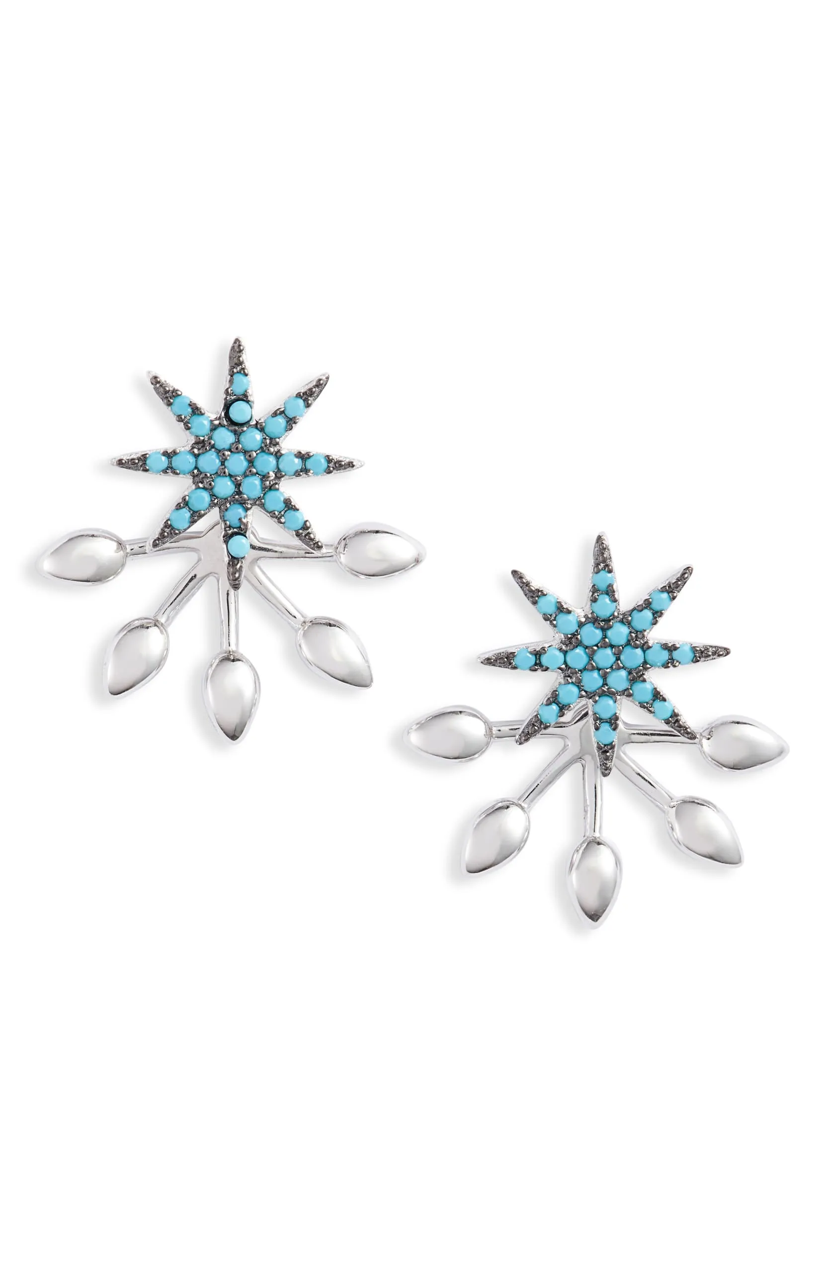 Turquoise Starburst Stud Earrings | More Colors Available