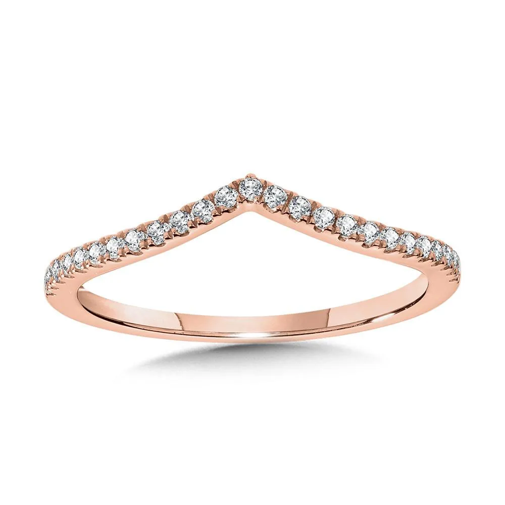 TWO TONE PEAR-SHAPED HALO & DIAMOND CHEVRON BRIDAL SET