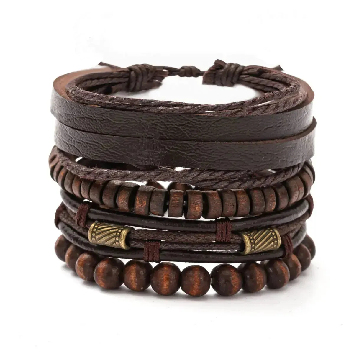 Vintage Bracelet Set - Cross & Crown