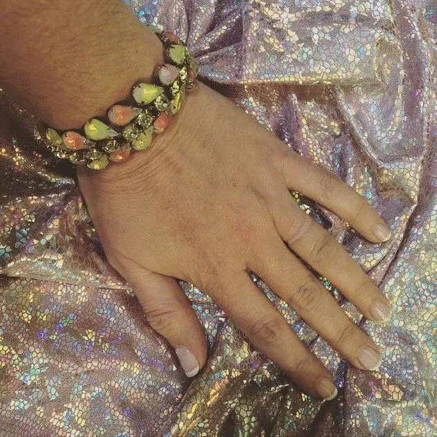 Vintage Opal Glass bracelet by Kramer