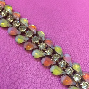 Vintage Opal Glass bracelet by Kramer