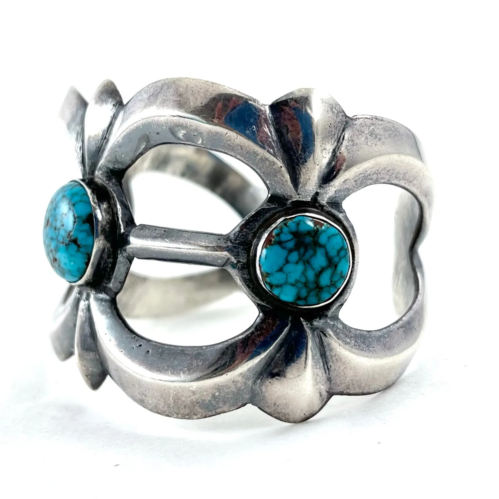Vintage Sandcast Bracelet<br>Three Stones