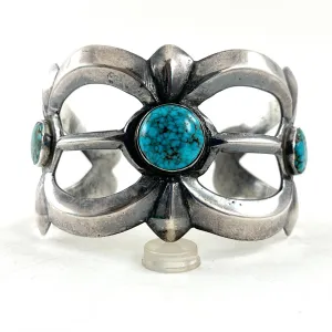 Vintage Sandcast Bracelet<br>Three Stones