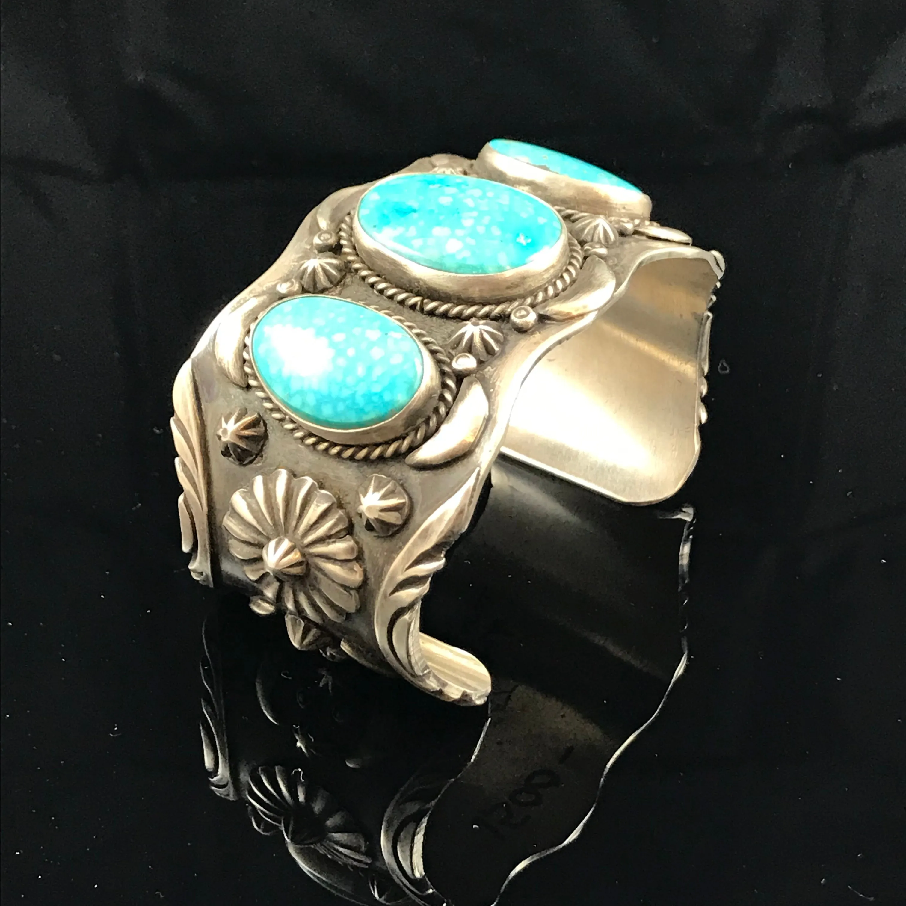 Water Web turquoise & Sterling Silver Bracelet