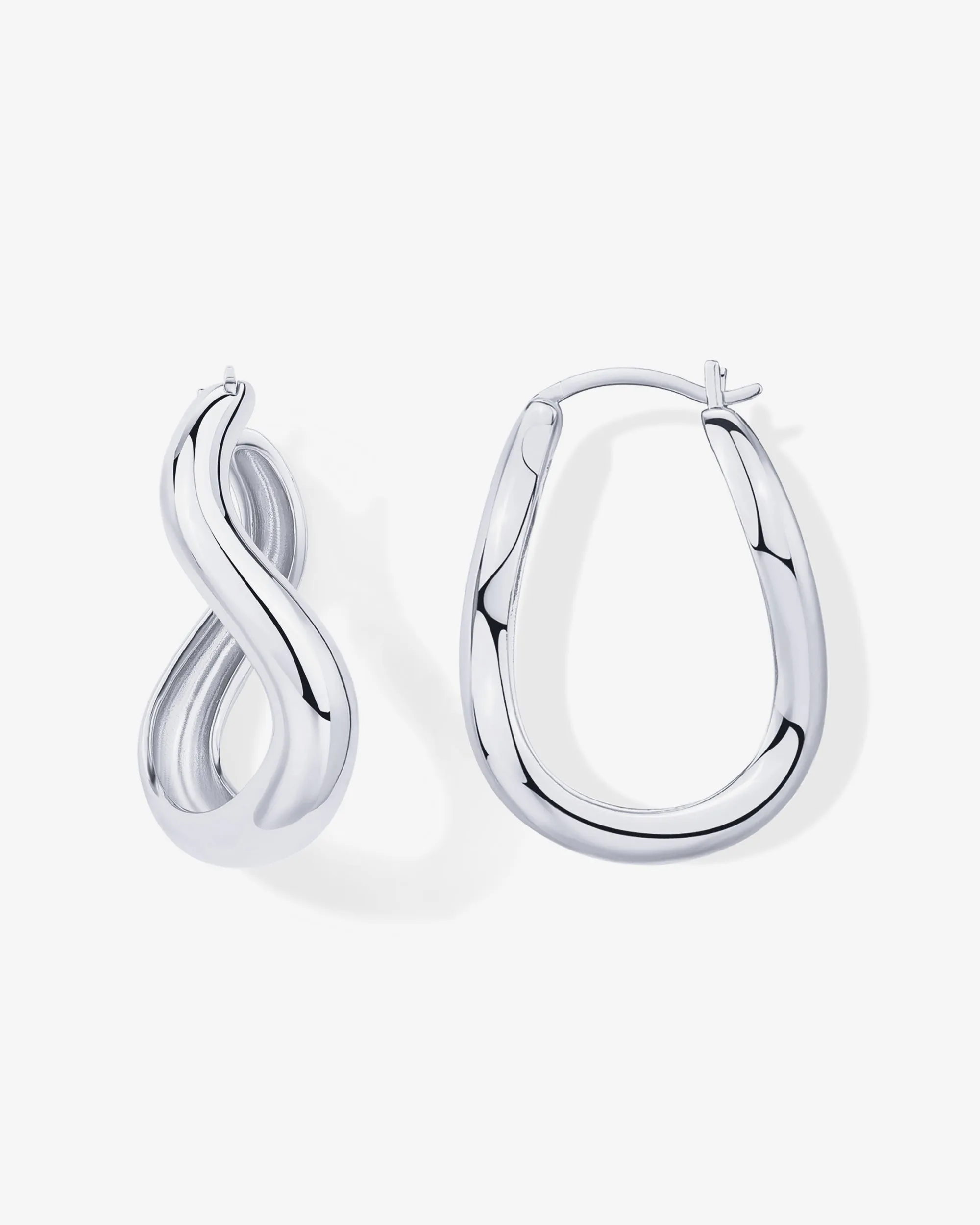 Wavy Statement Hoops