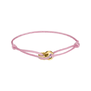 WEWA CORD FONDANT PINK CHIP BRACELET