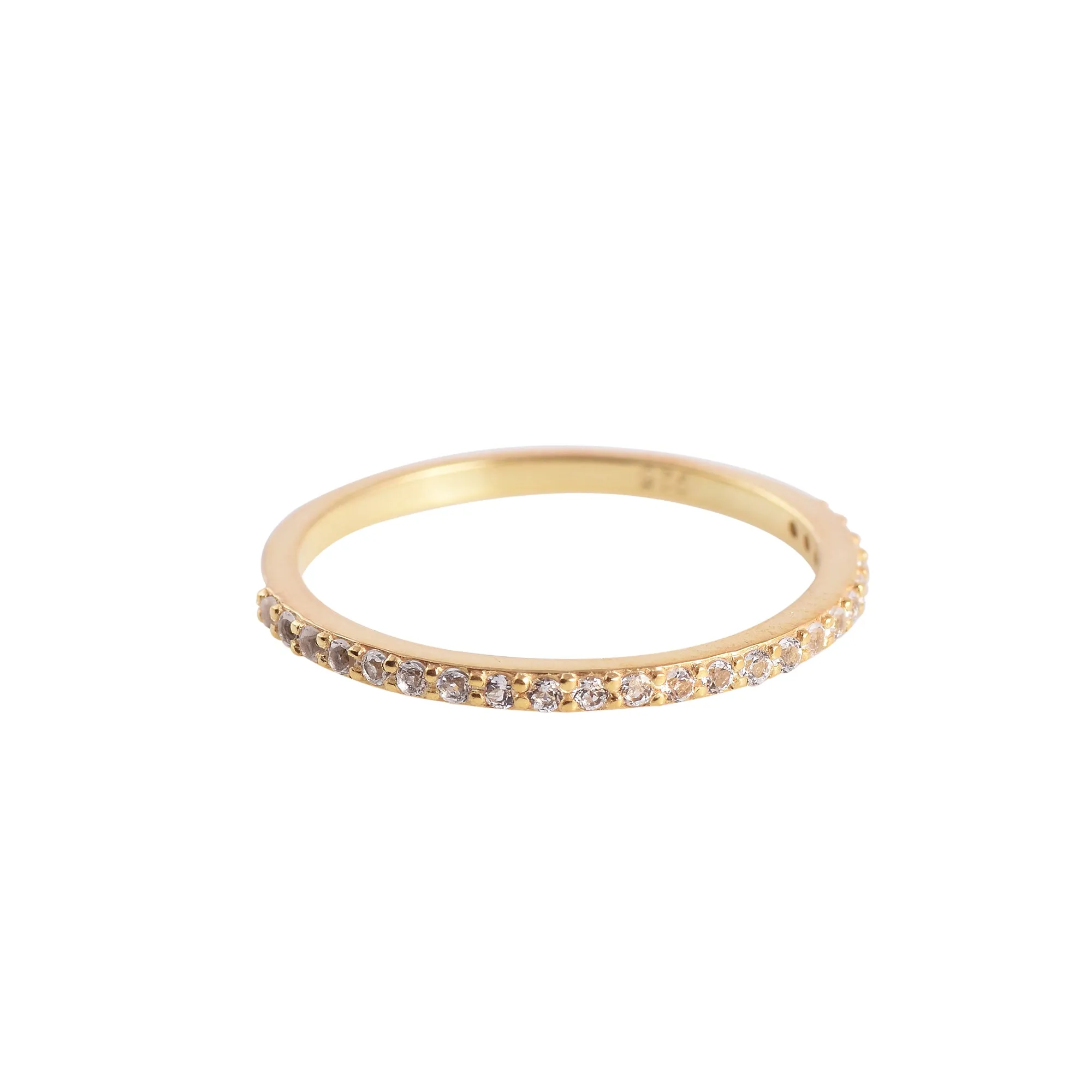 White Topaz stackable Ring
