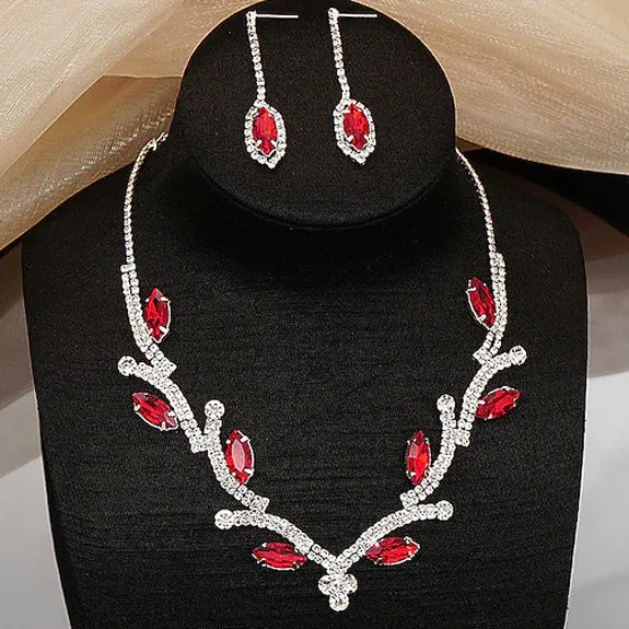 Women's Hoop Earrings and Necklace