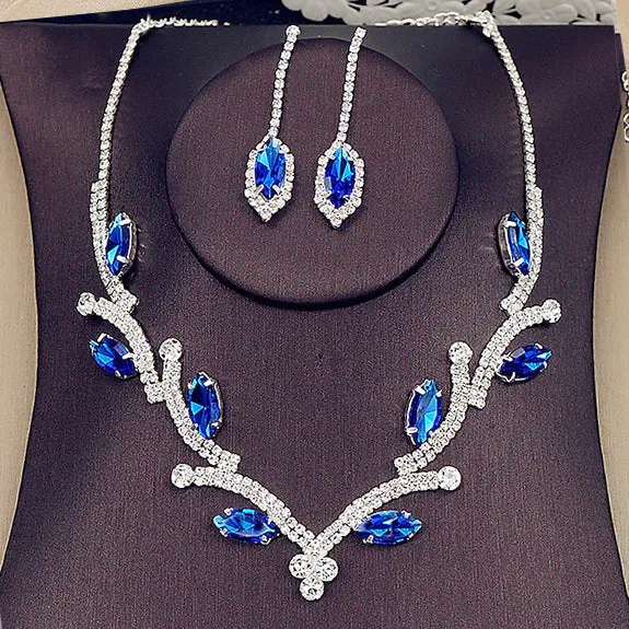 Women's Hoop Earrings and Necklace