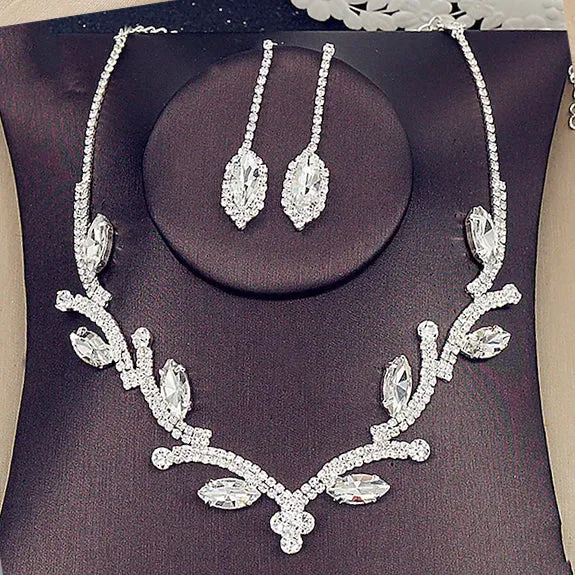 Women's Hoop Earrings and Necklace