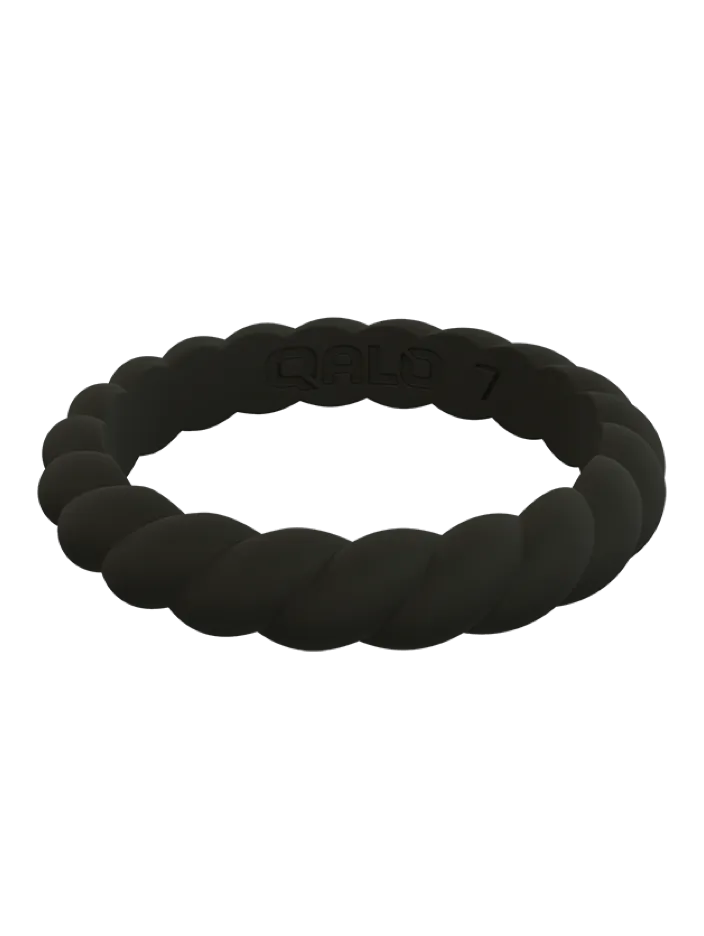 Women's Stackable Twist Silicone Ring