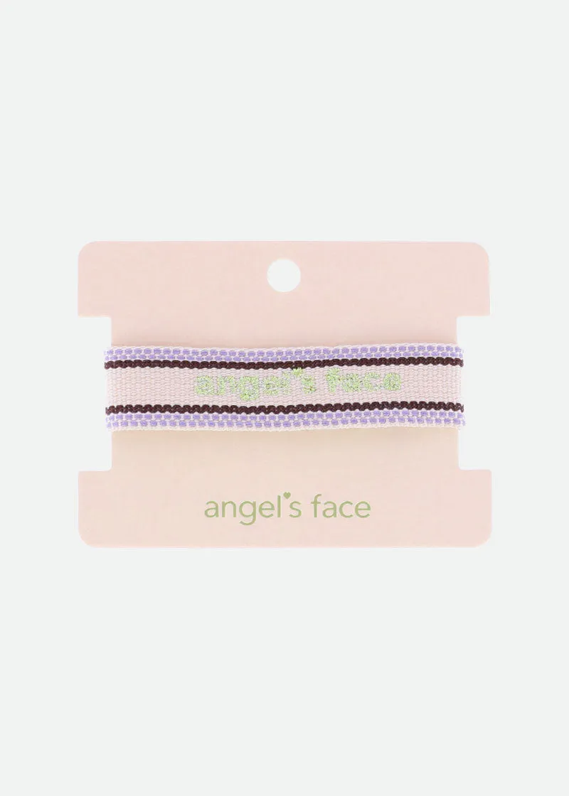 Woven Logo Bracelet Lilac