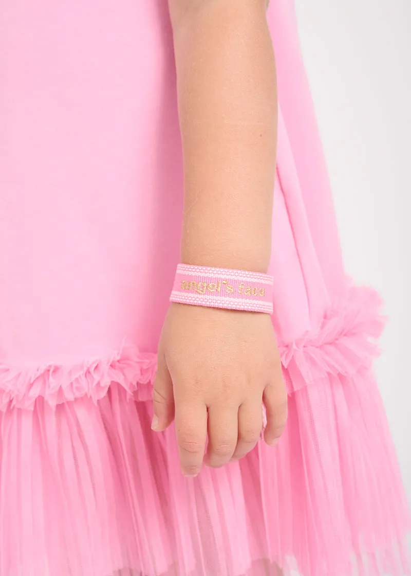 Woven Logo Bracelet Rose
