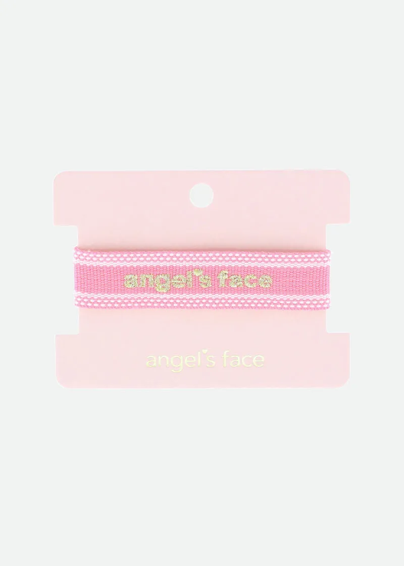 Woven Logo Bracelet Rose