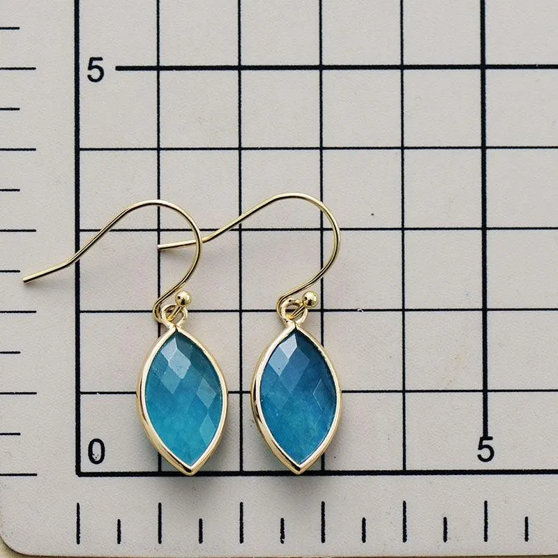 Yiing Blue Quartz Drop Earrings