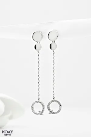 Zircon Chain (04) Earring