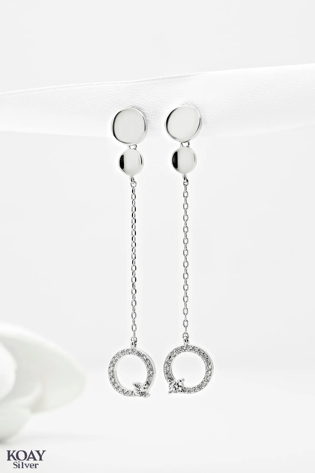 Zircon Chain (04) Earring